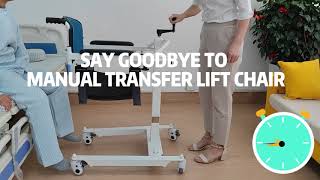 Senyang patient lift and transfer chair  an ideal lifting device for bedridden patients [upl. by Nylidam]