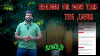 பார்வோ வைரஸ் சிகிச்சை தடுப்புமுறை parvo virus in Dogs Treatment Tamil Canine Parvo Virus [upl. by Kcirre]