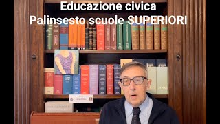 Educazione civica Nuove Linee guida Programma Scuola Superiori argomenti Valditara competenze 2024 [upl. by Ynittirb]