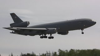 McDonnell Douglas KC10A Extender  Takeoff amp Landings [upl. by Ledif21]