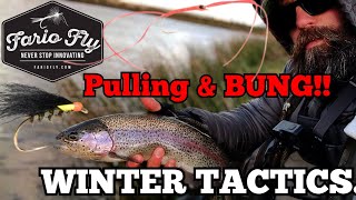 Catching RAINBOW TROUT in 50MPH winds Stillwater Fly Fishing UK flyfishing fishing [upl. by Adneral938]