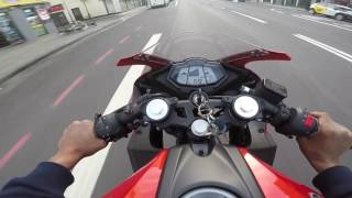 Yzf R125  First ride with the new exhaust Full akrapovic [upl. by Braunstein]