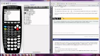 Sampling Distributions TI84 [upl. by Janet]