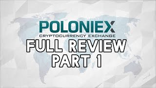 Poloniex In Depth Exchange Review Part 1  Cryptotrader [upl. by Ysdnil]