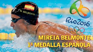 Río 2016  Mireia Belmonte primera medalla española 400m estilos [upl. by Nnylesor]