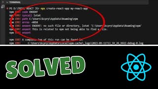 How to Fix npm ERR Code ENOENT npm ERR syscall Open Error  ENOENT No Such File or Directory Open [upl. by Aicatan815]