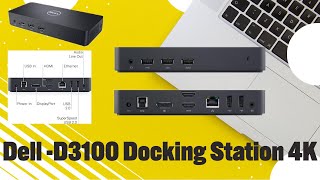 Dell USB 30 Ultra HD4K Triple Display Docking Station D3100 [upl. by Mitchell]