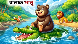 एक चालाक भालू की कहानी  Hindi Cartoon  Panchatantra Ki Kahani [upl. by Edmunda]