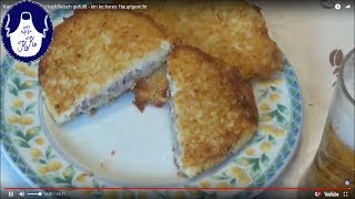 Reibekuchen  Kartoffelpuffer mit Hackfleisch gefüllt [upl. by Ellehcyar]