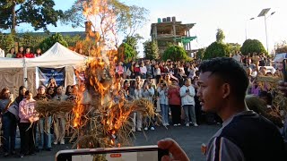 NEHU Students escalate protest Burn effigy of VC registrar and deputy registrar [upl. by Moina]