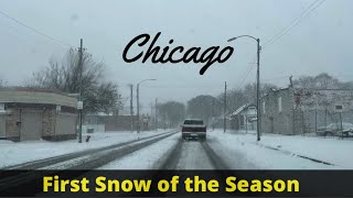 Chicago  1st Snow of the season  November 21 2024 [upl. by Verile5]