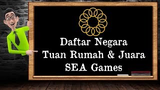 Daftar Negara Tuan Rumah SEA Games amp Juara Umum [upl. by Kittie813]