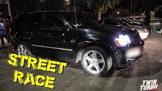 Street Race GTI vs GTI Amg vs M4 Srt8 vs Scirocco M4 donuts amp others [upl. by Ilagam]