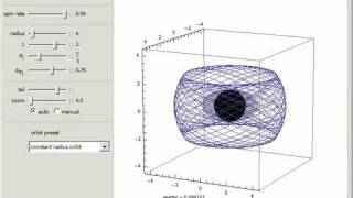 3D Kerr Black Hole Orbits [upl. by Gridley]