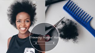 Trimming Natural Hair at Home [upl. by Court]