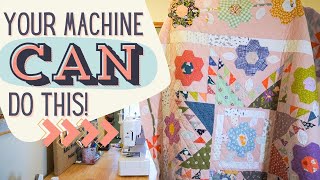 Machine Quilting on a Regular Sewing Machine It CAN be done [upl. by Vey]