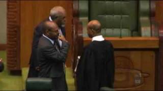 Death threats in Papua New Guinea parliament [upl. by Tann]