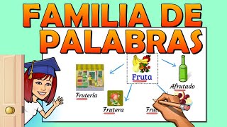 📚 FAMILIAS DE PALABRAS 👪 👉¿Qué son 👉Ejemplos 📌Video educativo [upl. by Hoshi]