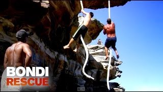 Risky Rope Climb Ends in Tragedy  Bondi Rescue S9 [upl. by Abram]