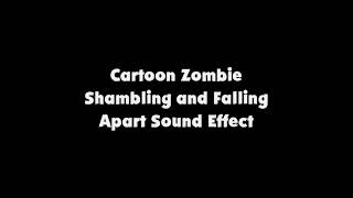 Cartoon Zombie Shambling and Falling Apart SFX [upl. by Rosa]