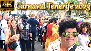 TENERIFE  CARNAVAL  Live it from the Inside Full Tour Party amp Great Atmosphere 🎭 February 2023 [upl. by Schaab]