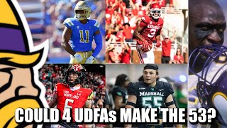 Could Four UDFAs Make the Minnesota Vikings 53Man Roster [upl. by Lindsay970]