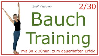 230 🍓 30 min Bauch Training im Stehen Bauchumfang reduzieren ohne Geräte [upl. by Gildea]