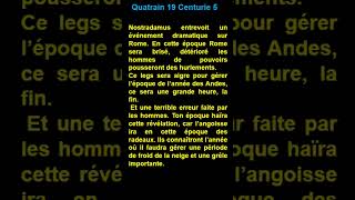 Short  quatrain 19  Centurie 5 de  Nostradamus [upl. by Odrude]