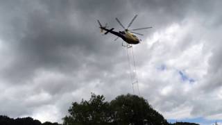 Waldkalkung über Föhrental und Glottertal mit Huschrauber [upl. by Ecylahs]