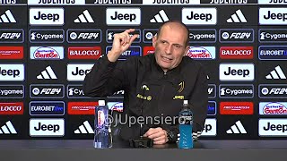 Conferenza stampa ALLEGRI pre JuveSalernitana quotTridente con Yildiz Si può fare ma gioca Chiesaquot [upl. by Akiehsal]