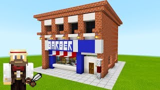 Minecraft Tutorial How To Make A Barber Shop quot2019 City Tutorialquot [upl. by Karmen]