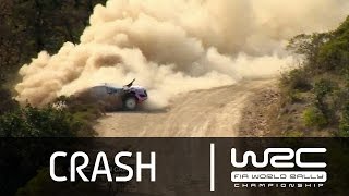 WRC Rally Guanajuato México 2015 CRASH Thierry Neuville [upl. by Garrison]