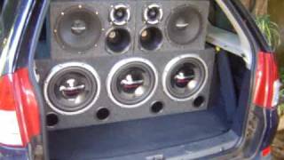 Sistema de SPL e Subgrave misturado com Mini Trio Pioneer 3 308  Selenium 2 10PW3 [upl. by Rand]