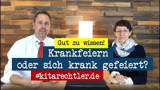 Kitarecht Folge 468  Statt quotkrankfeiernquot sich als Erzieher quotkrank gefeiertquot [upl. by Shanly]