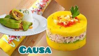 Dos recetas más deliciosas de Perú caigua rellena y causa limeña [upl. by Hsotnas]