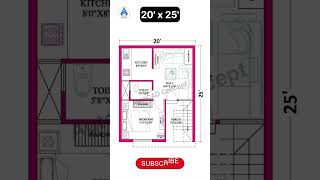 20x25 Simple House Plans  20 by 25 House Plan  Beautifull House Design shorts home homedesign [upl. by Alithia347]