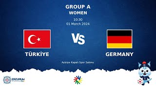 TURKIYE vs GERMANY  Futsal DEAFLYMPICS ERZURUM 2024  Women Group Stage [upl. by Waddell575]