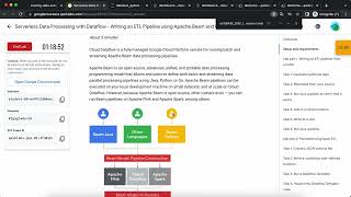 Data Processing with Dataflow  Writing an ETL Pipeline using Apache Beam and Cloud DataflowPython [upl. by Hannie708]