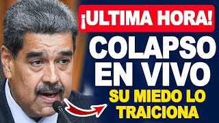 🔴ÚLTIMA HORA🔴 NICOLÁS MADURO SE QUIEBRA EN VIVO EL MIEDO LO TRAICIONA FRENTE A LAS CÁMARAS [upl. by Nitreb841]