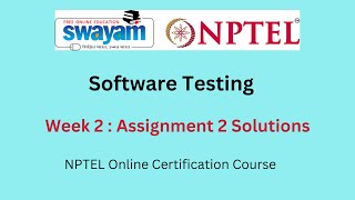 Software Testing Week 2  Assignment 2 Solutions  July  2023  NPTEL [upl. by Bonilla]