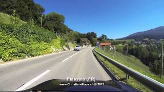 Switzerland 247 Camera on board Giffers  Zollhaus GoPro Hero3 [upl. by Gnoy]