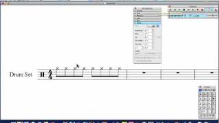 Sibelius Tutorial Drum parts from scratch [upl. by Aryamoy239]