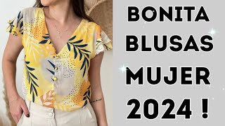 BLUSAS BONITAS 2024 quotMODELOS IDEAS BLUSAS DE MODA [upl. by Akcirret]