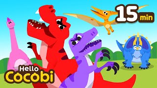 🦖 Tyrannosaurus Rex and more  Compilation  TRex Songs  Kids Songs  Hello Cocobi [upl. by Ahsait]