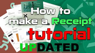 How to make ANY receipts and invoices UPDATED [upl. by Terzas]