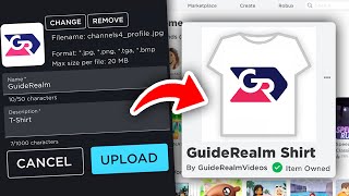 How To Make A T Shirt On Roblox  Full Guide [upl. by Cruce708]