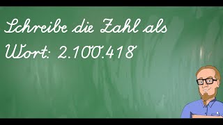 Zahlen korrekt als Zahlwort schreiben  Mathe Klasse 5  Aufgabe mit Lösungen [upl. by Nalyt]