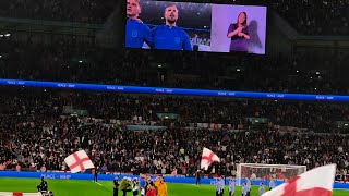 God Save The King at Wembley Stadium England v Australia 131023 4K 🎵⚽️🎵 [upl. by Erreip229]