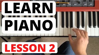 How To Play Piano for Beginners Lesson 2  Starting to Read Music [upl. by Aneetsirhc]