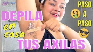 Cómo hacer DEPILACIÓN CON CERA en axilas PASO a PASO en casa 🏠 kbeauty [upl. by Norahs]